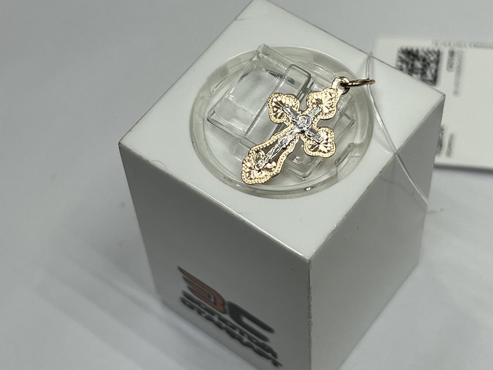 121140 ПОДВЕСКА КРЕСТ (Au 585)