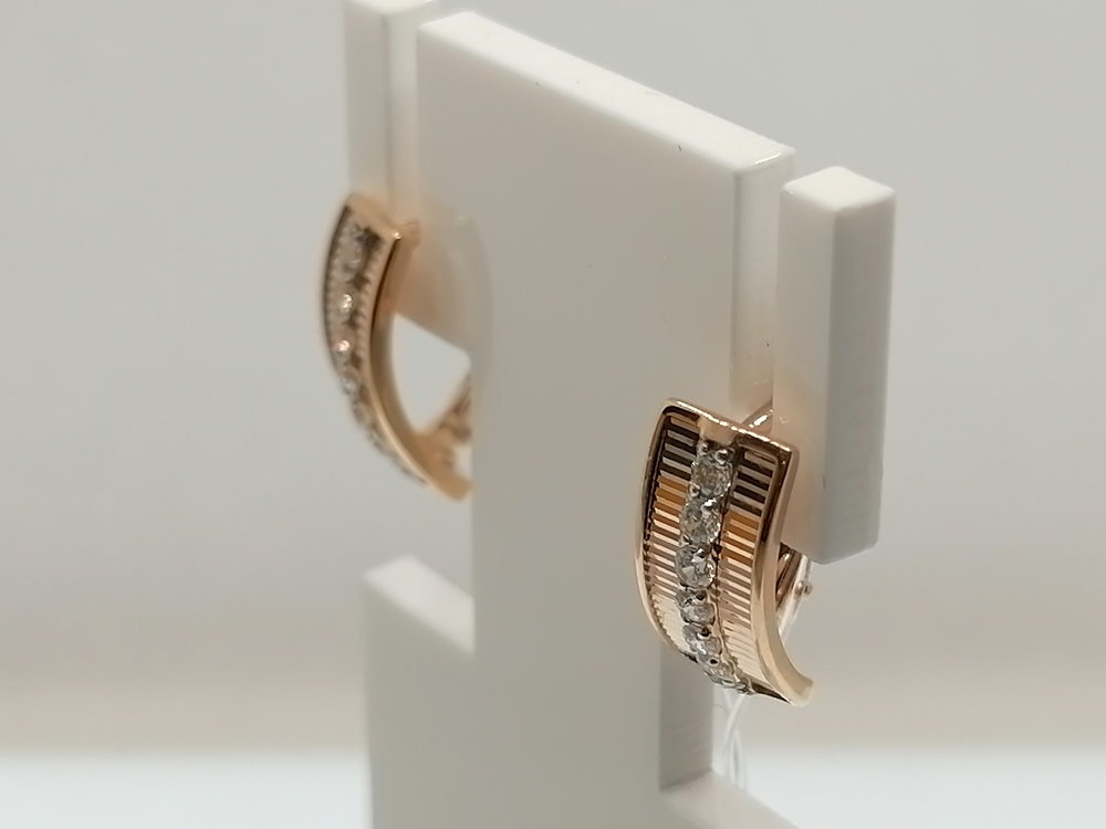 СЕРЬГИ С КАМНЯМИ (Au 585)