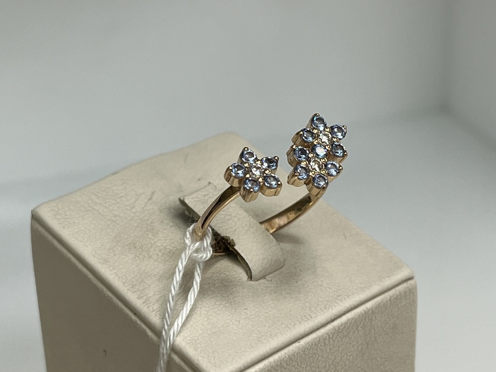 КОЛЬЦО С КАМНЯМИ (Au 585)