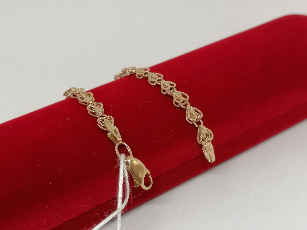 БРАСЛЕТ ПОЛНОВЕСНЫЙ Штамповка Au 585