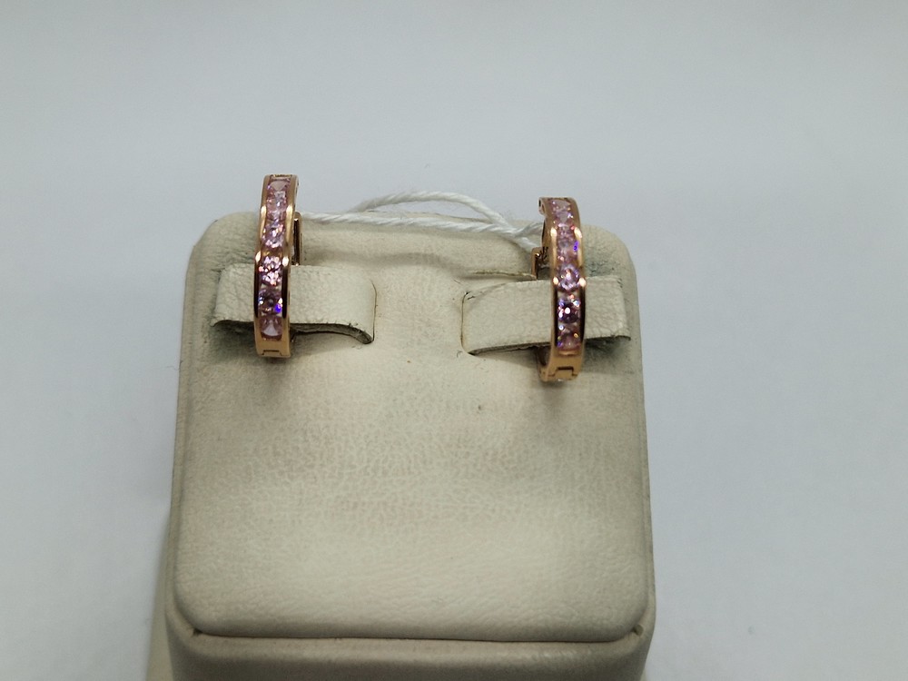 СКМИ585 СЕРЬГИ С КАМНЯМИ (Au 585)