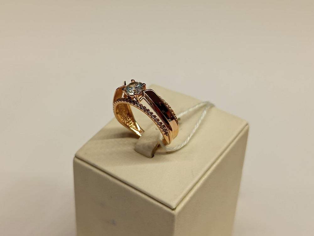 КОЛКМ585 КОЛЬЦО С КАМНЕМ (Au 585)