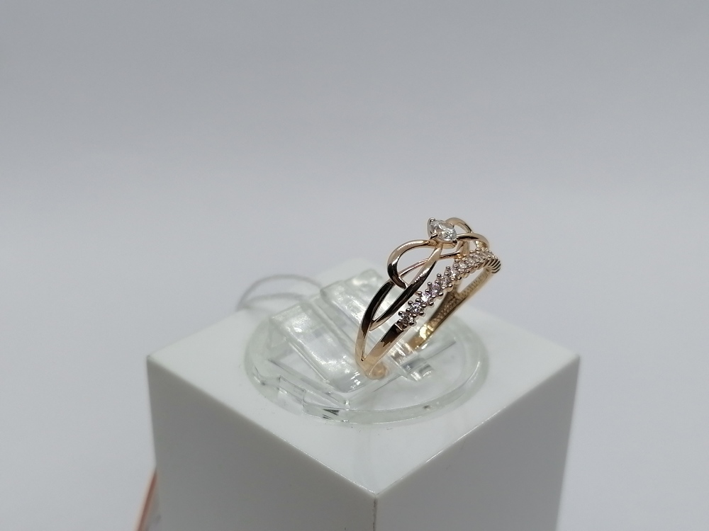 КОЛКМИ585 КОЛЬЦО С КАМНЯМИ (Au 585)