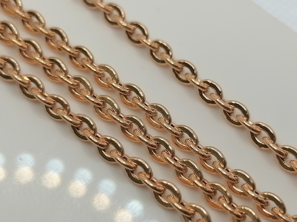 8080201П-60 ЦЕПЬ ПУСТОТЕЛАЯ Якорное (Au 585)