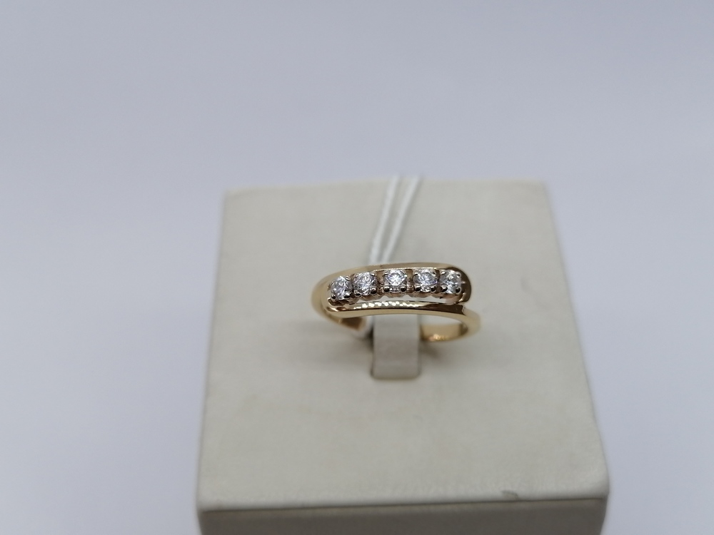 КОЛКМИ585 КОЛЬЦО С КАМНЯМИ (Au 585)