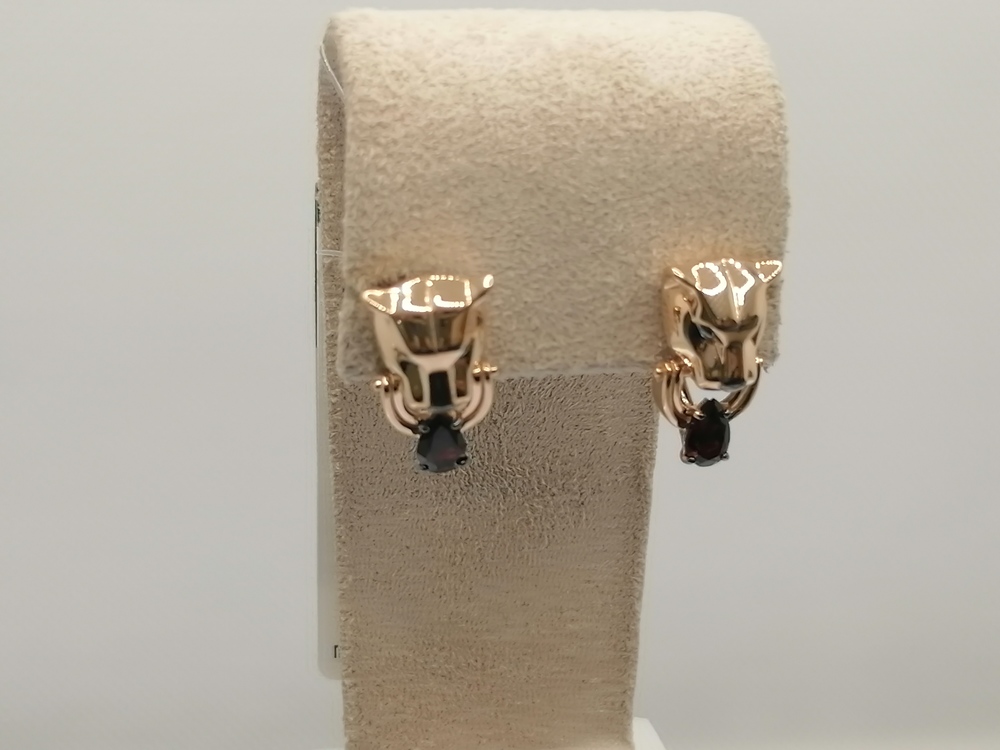 СЕРЬГИ ГРАНАТ (Au 585)