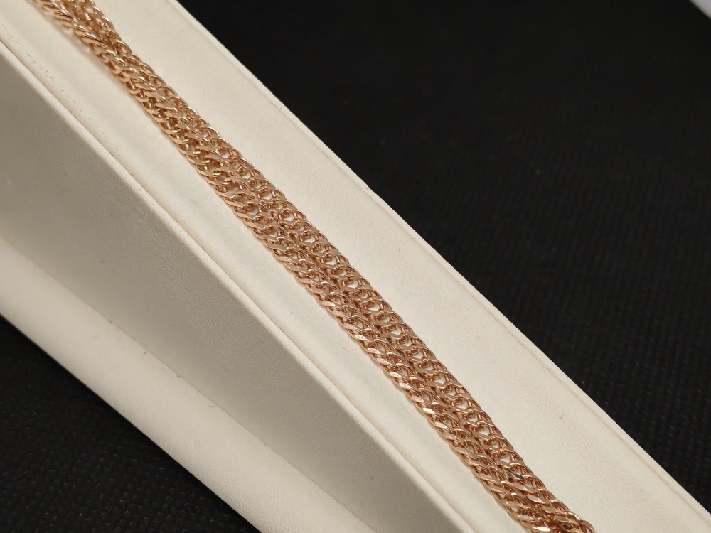 ЦЕПЬ ПОЛНОВЕСНАЯ Ромб двойной (Au 585)