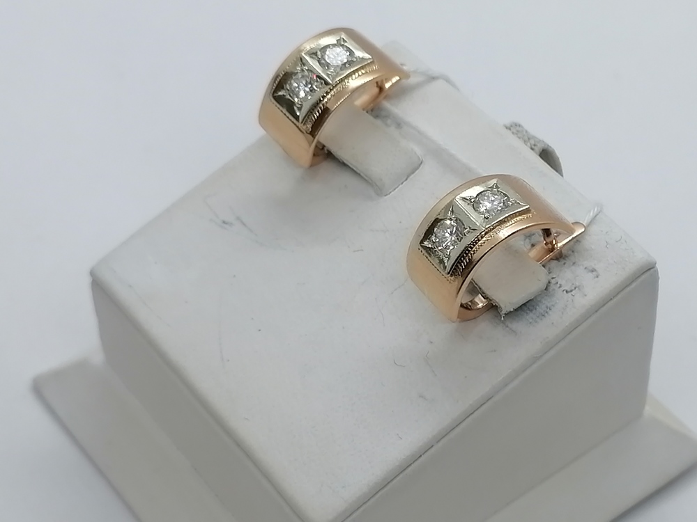 СЕРЬГИ БРИЛЛИАНТ Au 583