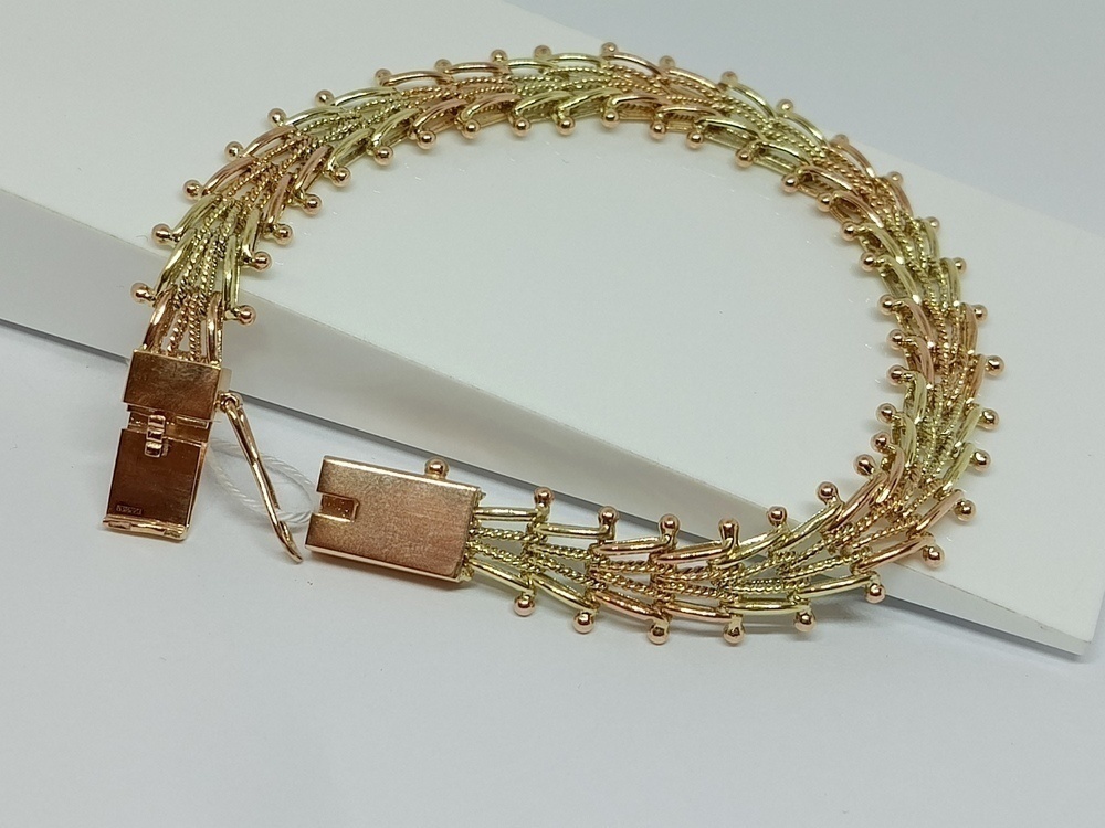 БРАСЛЕТ ПОЛНОВЕСНЫЙ Фантазия Au 585