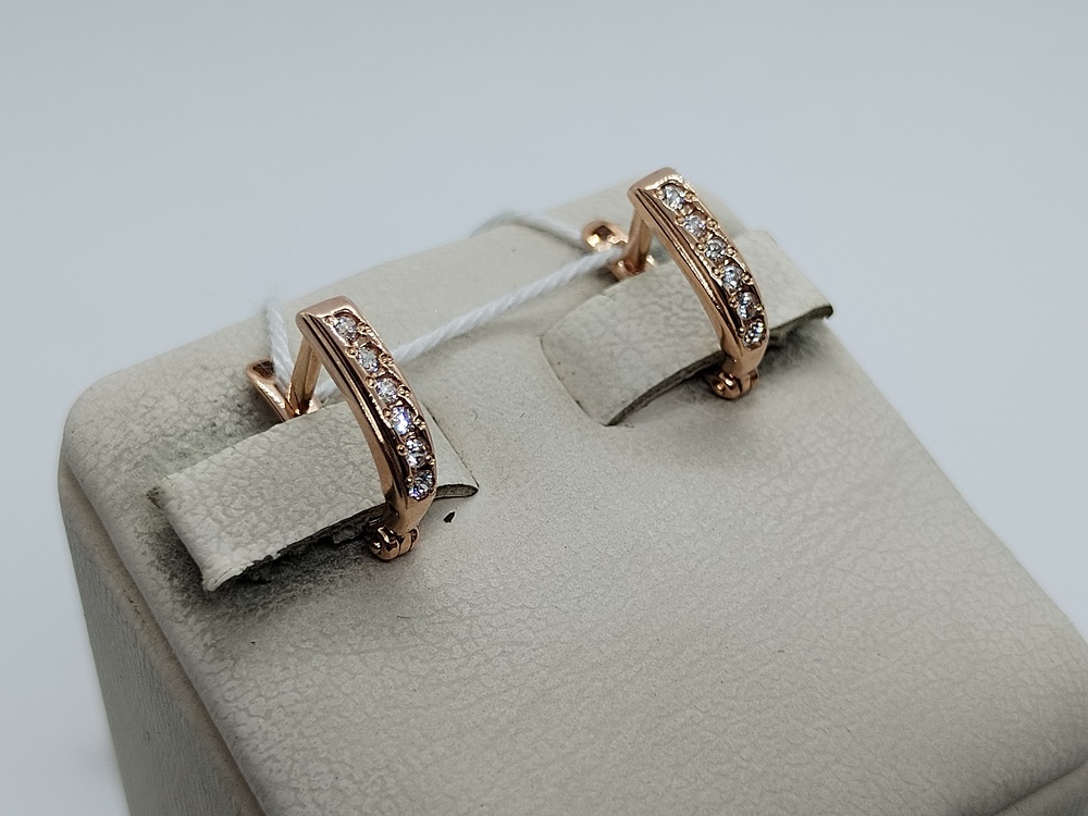 СКМИ585 СЕРЬГИ С КАМНЯМИ (Au 585)