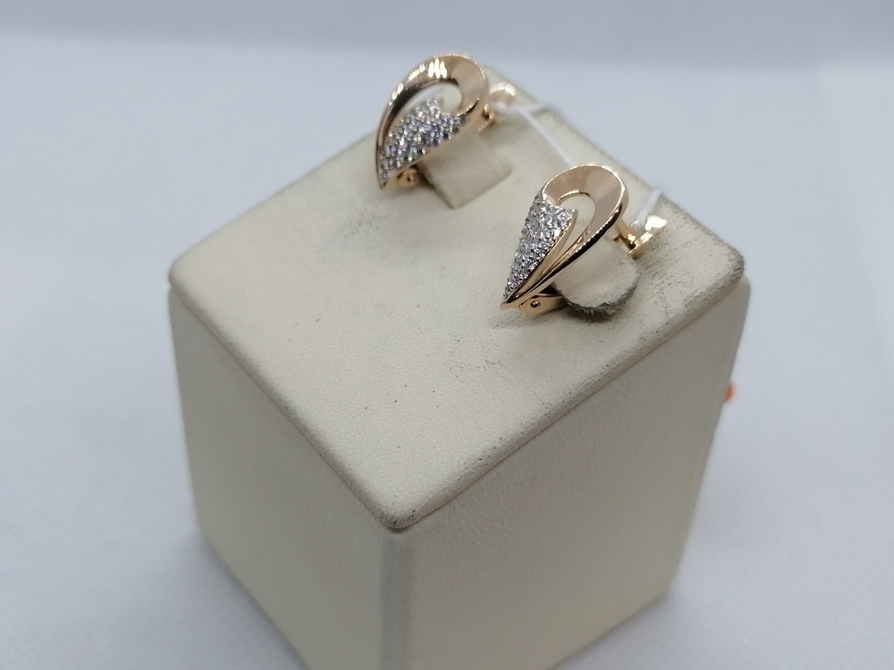СКМИ585 СЕРЬГИ С КАМНЯМИ (Au 585)