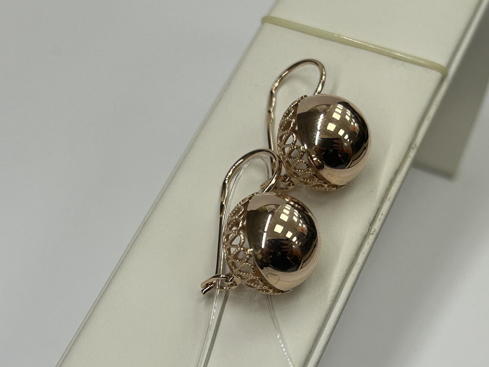 026592 СЕРЬГИ С ПЕТЕЛЬКОЙ (Au 585)