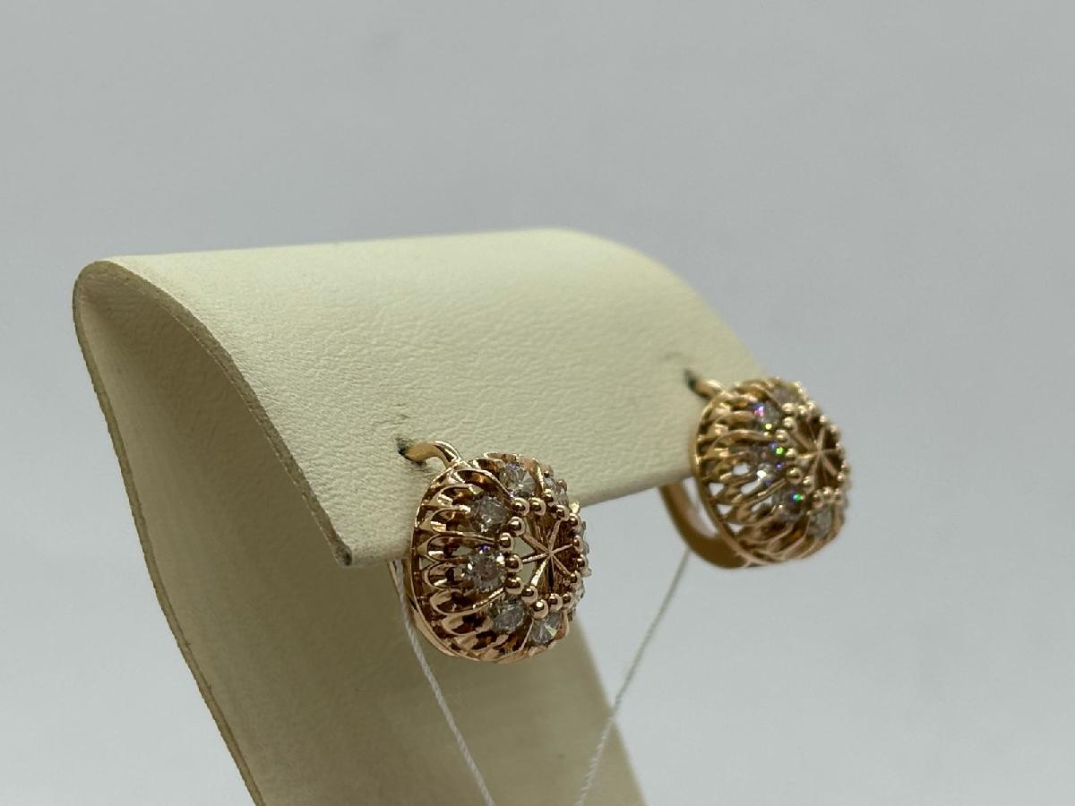 СЕРЬГИ БРИЛЛИАНТ (Au 585)