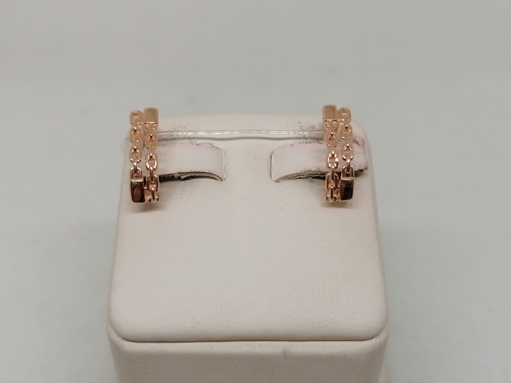 СЕРЬГИ БЕЗ КАМНЯ (Au 585)