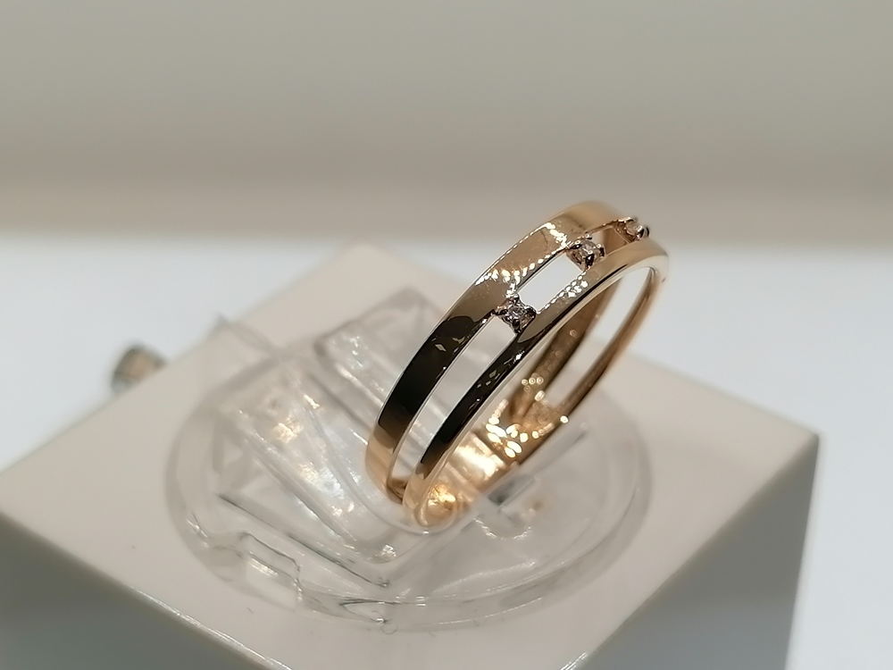 КОЛЬЦО С КАМНЯМИ (Au 585)