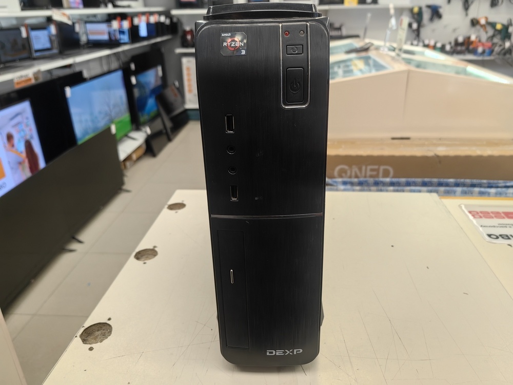 Системный блок DEXP; Ryzen 3 1200, GeForce GT 710, 8 Гб, 128 Гб, 650 Гб