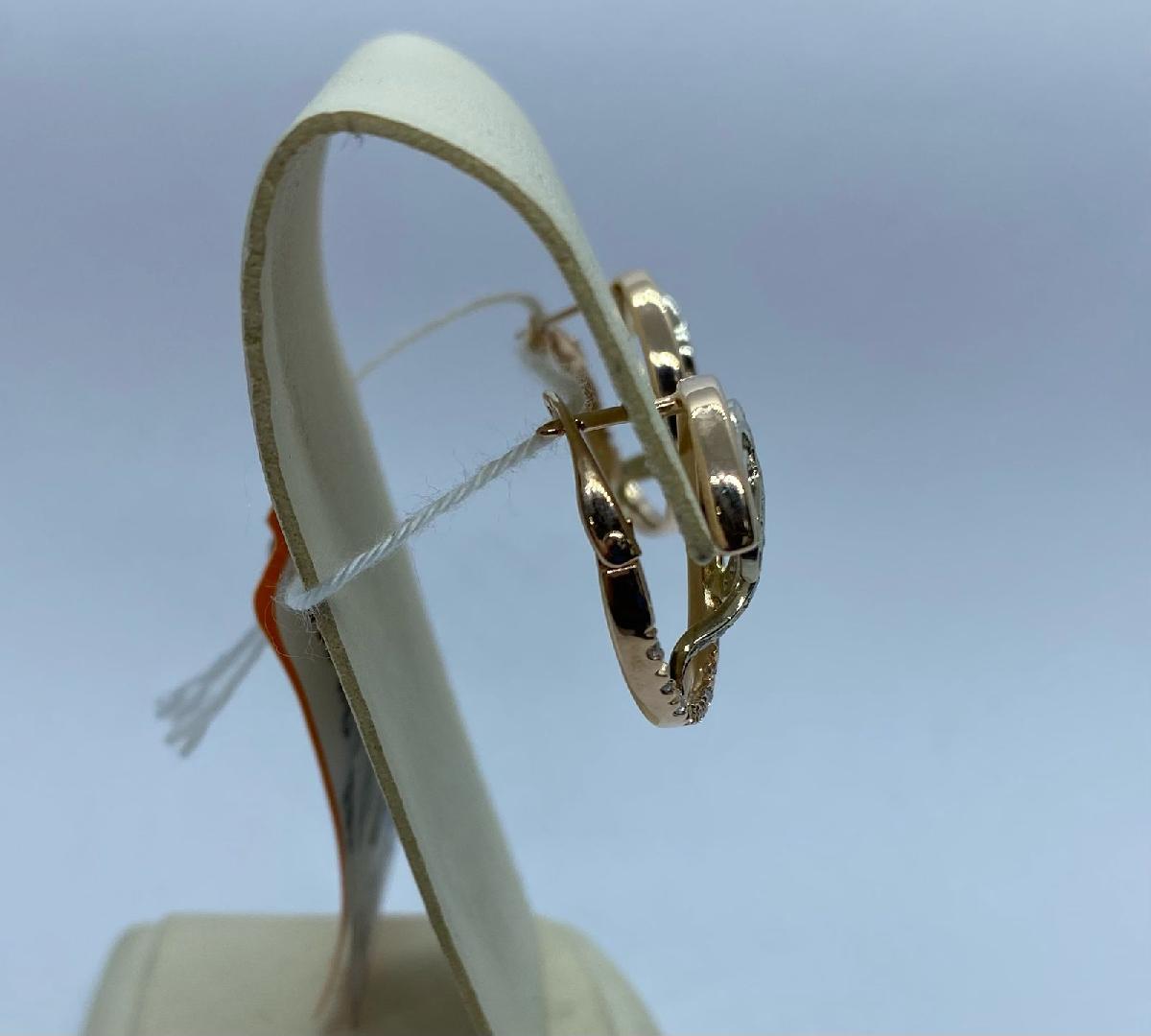 СКМИ585 СЕРЬГИ С КАМНЯМИ (Au 585)