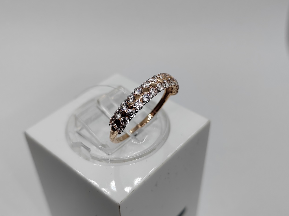 КОЛЬЦО С КАМНЯМИ (Au 585) КОЛЬЦО С КАМНЯМИ (Au 585)