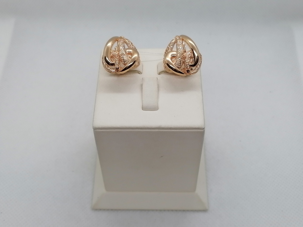 СЕРЬГИ БЕЗ КАМНЯ (Au 585)