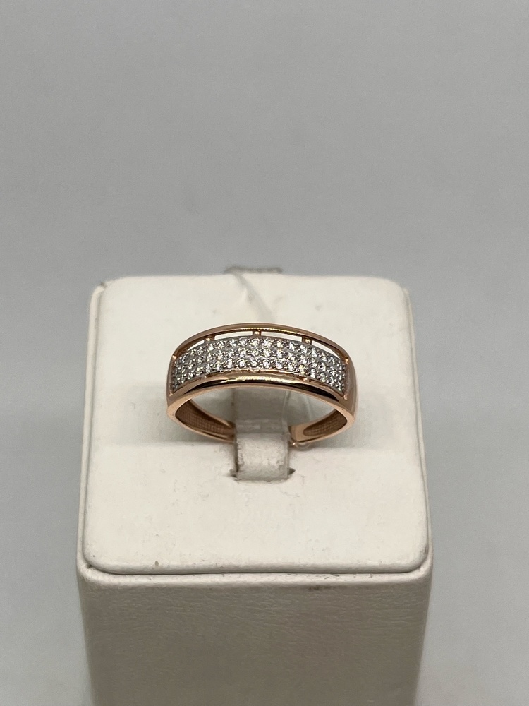 КОЛЬЦО С КАМНЯМИ (Au 585)