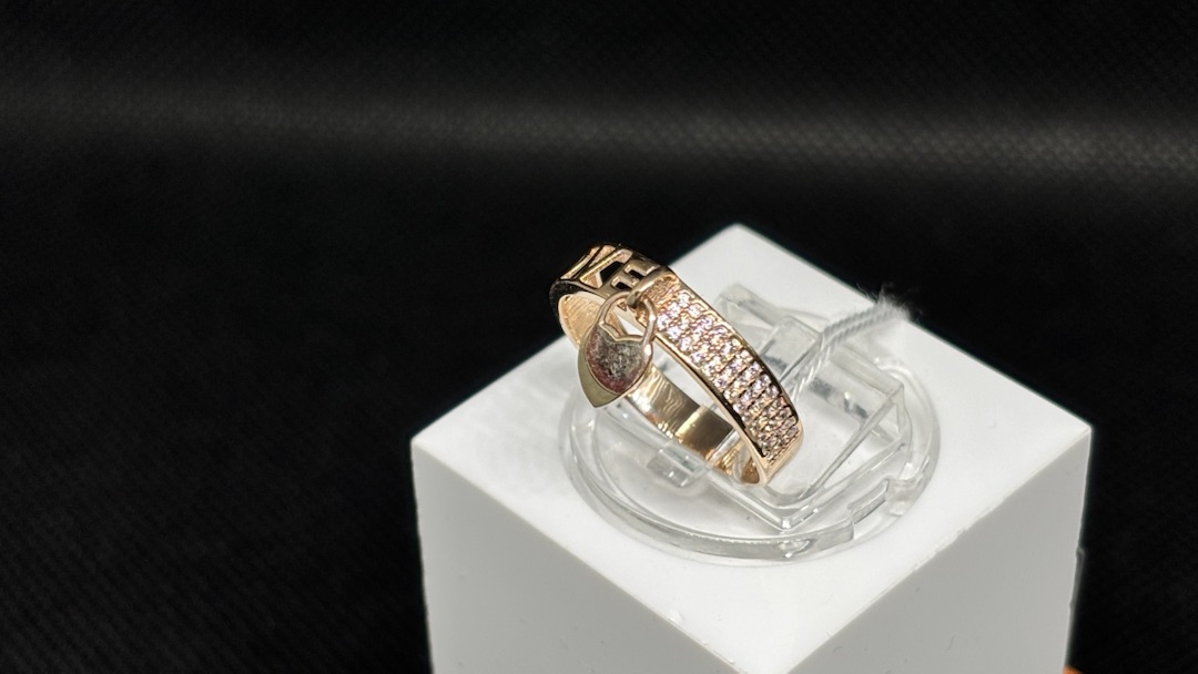 КОЛЬЦО С КАМНЯМИ (Au 585)