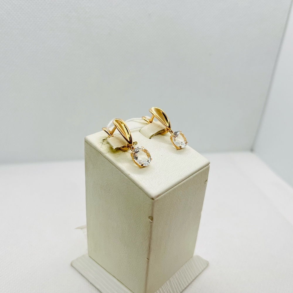 СЕРЬГИ С КАМНЕМ (Au 585)