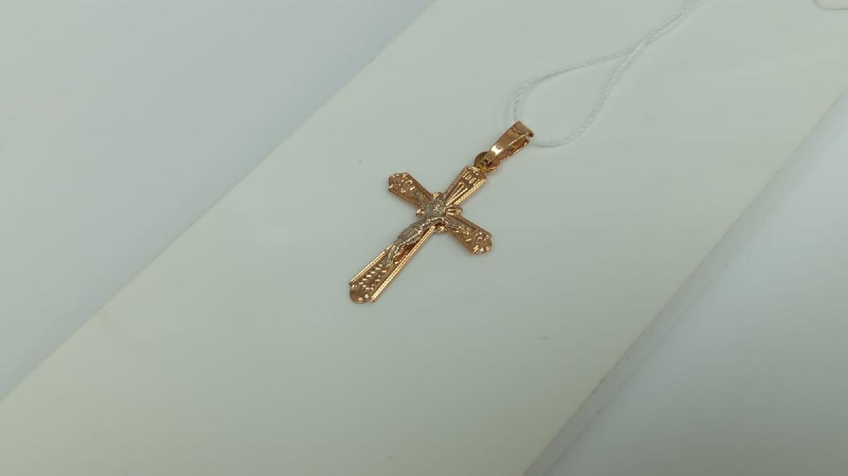 ПОДВЕСКА КРЕСТ (Au 585)