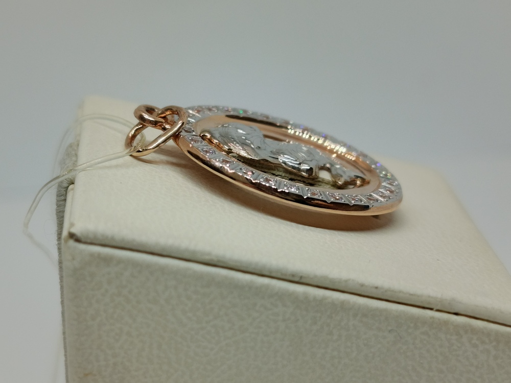 ПОДВЕСКА ЗНАК ЗОДИАКА РЫБЫ (Au 585)