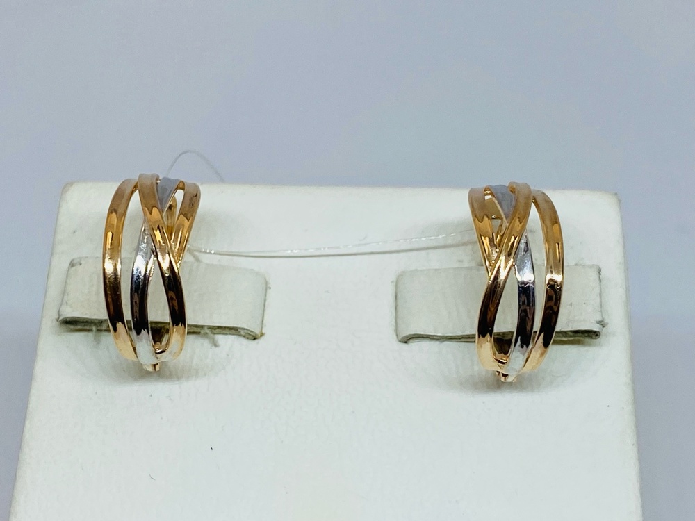 СЕРЬГИ БЕЗ КАМНЯ (Au 585)