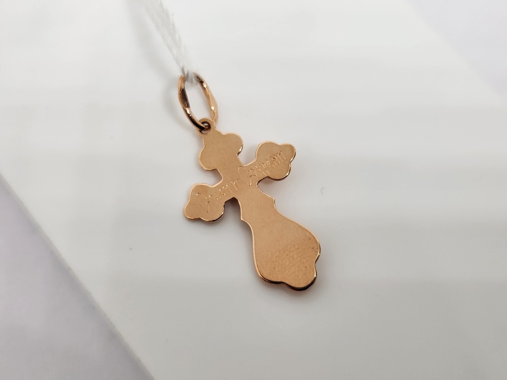 ПОДКБК585 ПОДВЕСКА КРЕСТ БЕЗ КАМНЯ (Au 585)