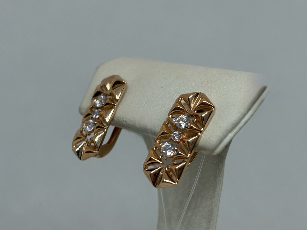 СЕРЬГИ С КАМНЯМИ (Au 585)