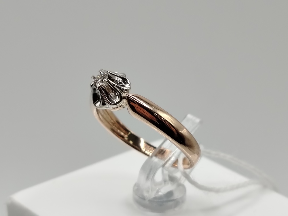 КОЛЬЦО БРИЛЛИАНТ Au 585