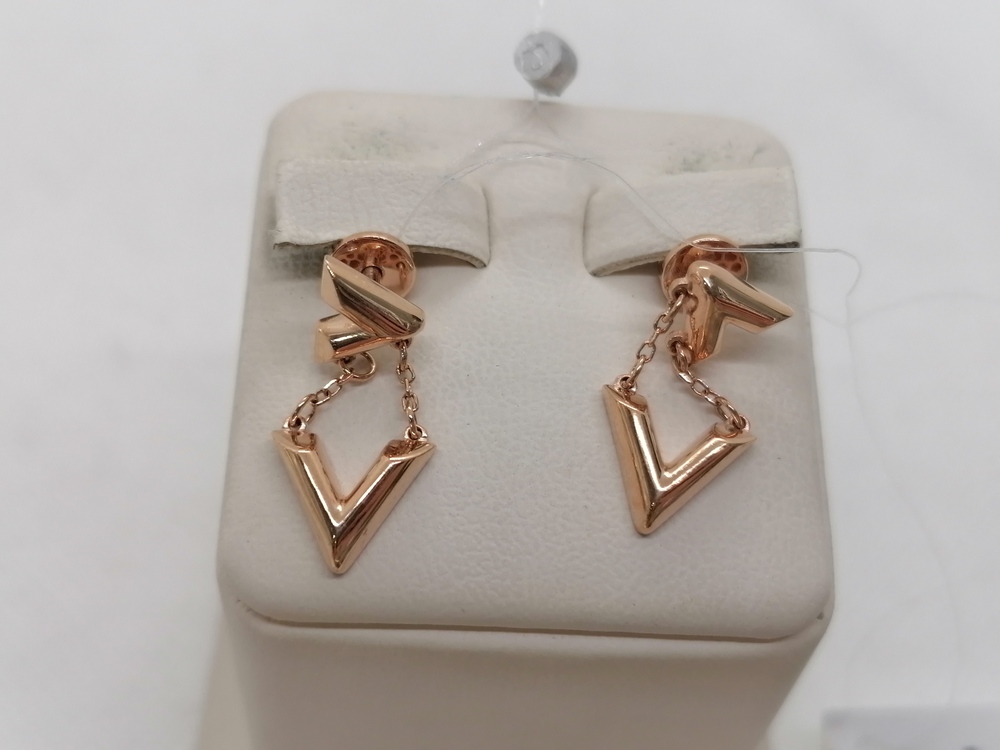 СЕРЬГИ ПУСЕТЫ без камня (Au 585)