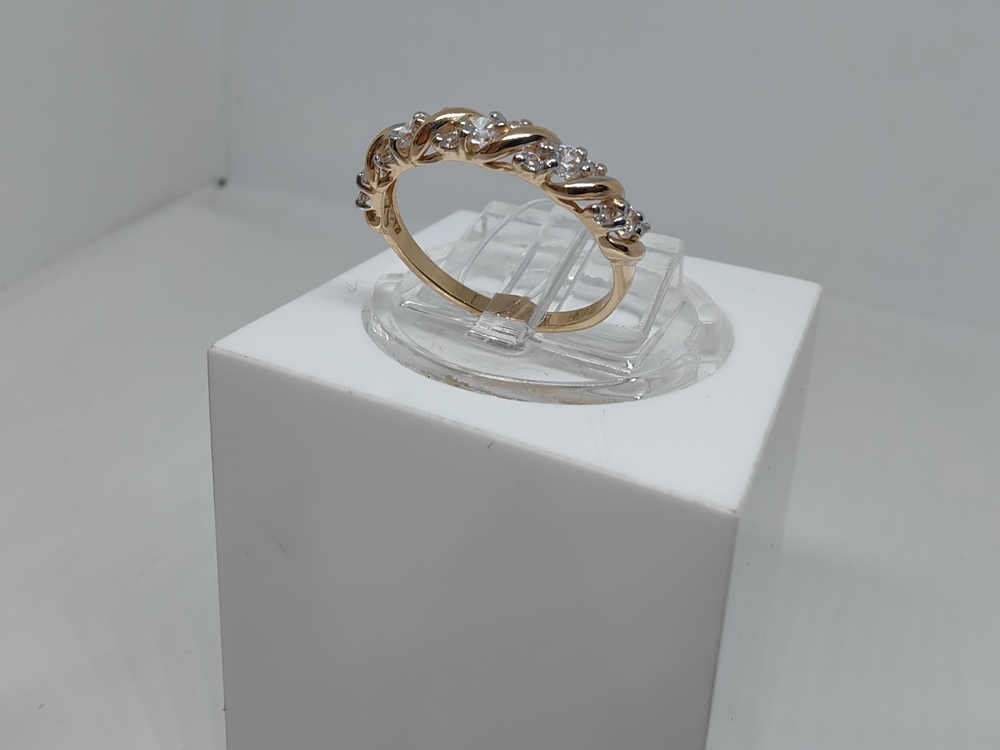 017852 КОЛЬЦО С КАМНЯМИ (Au 585)