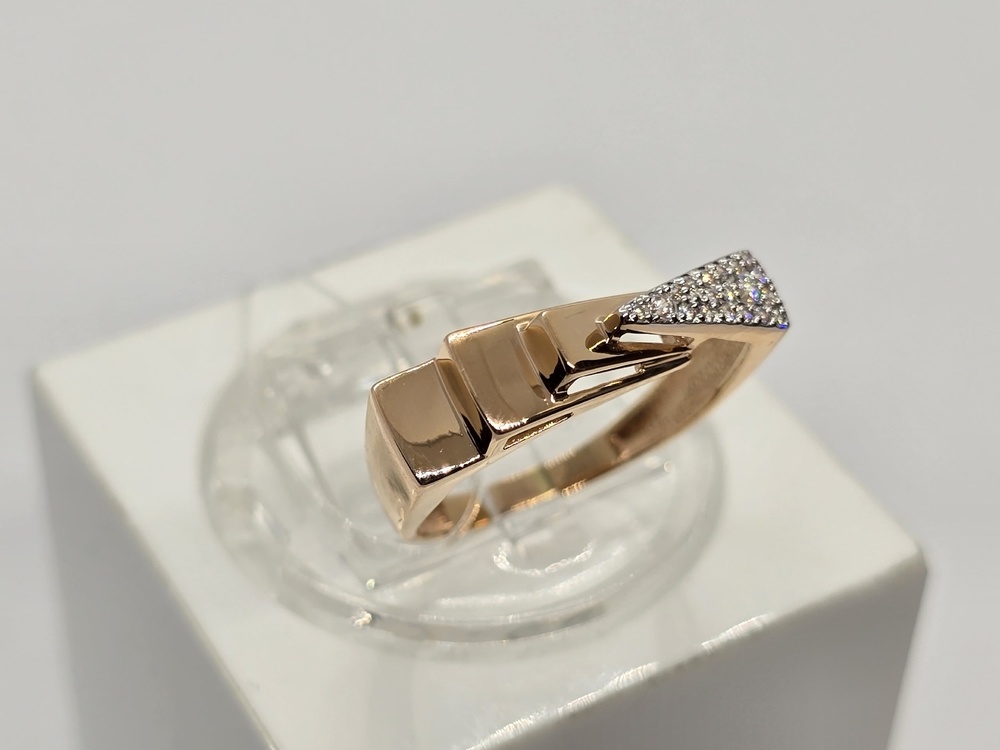 КОЛЬЦО С КАМНЯМИ (Au 585)