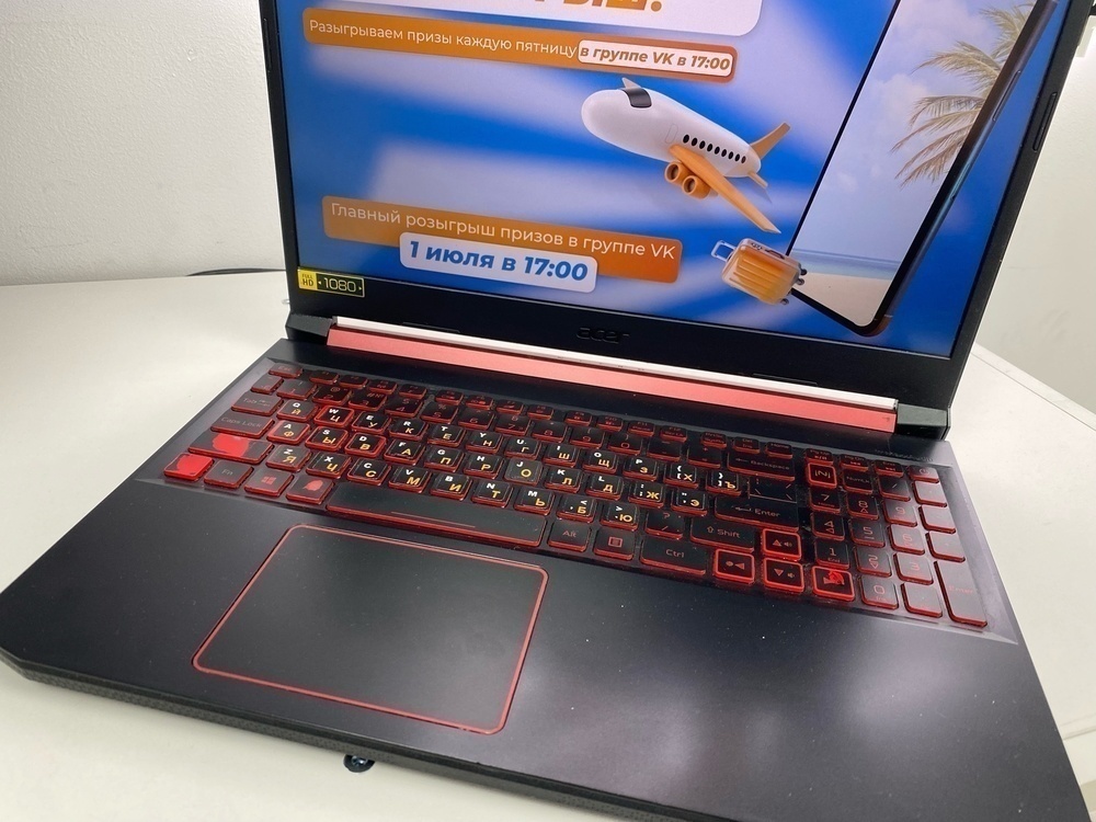 Ноутбук Acer acer nitro 5 an515-43-r45p; Ryzen 5 3550H, GeForce GTX 1650, 16 Гб, 256 Гб, 1 Tb