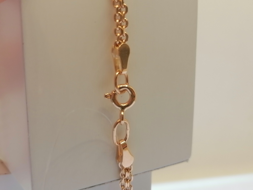 8050202П-45 ЦЕПЬ ПУСТОТЕЛАЯ Бисмарк машинный (Au 585)