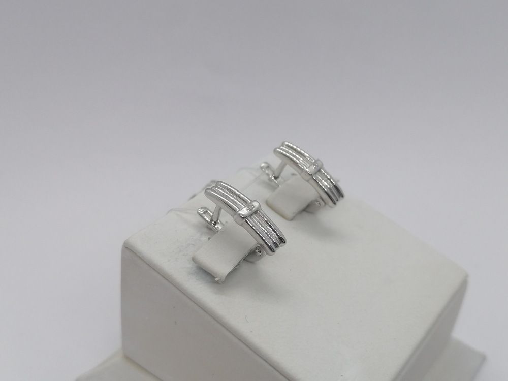 СЕРЬГИ БРИЛЛИАНТ (Ag 925)