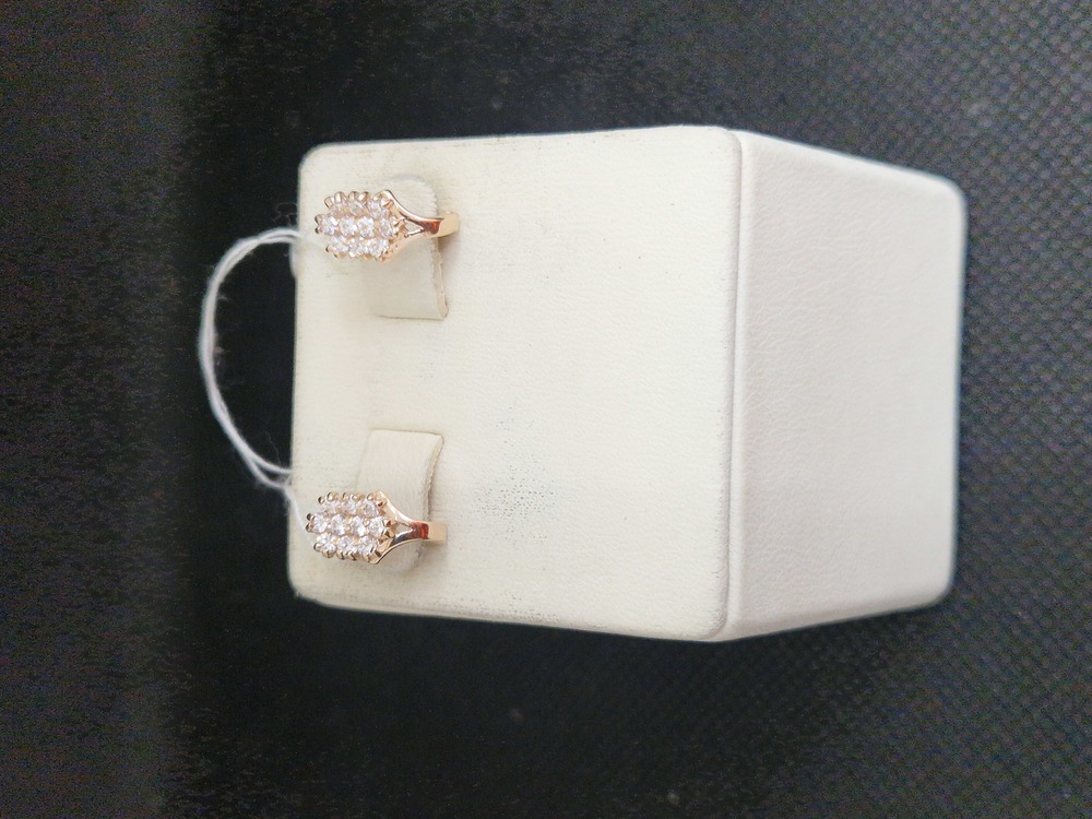 СКМИ585 СЕРЬГИ С КАМНЯМИ (Au 585)