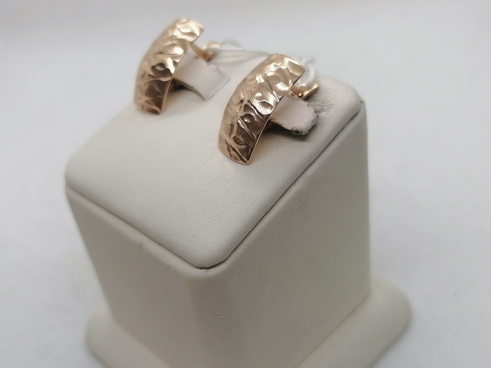 СБКМ585 СЕРЬГИ БЕЗ КАМНЯ (Au 585)