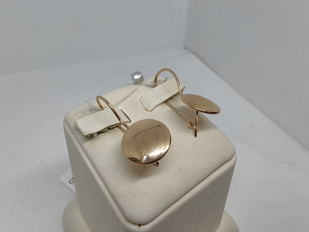 СЕРЬГИ ПЕТЕЛЬКА без камня (Au 585)