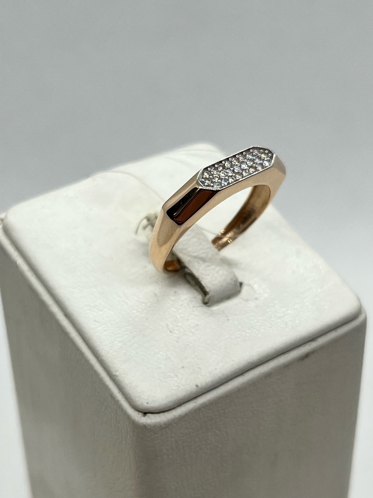 КОЛЬЦО С КАМНЯМИ (Au 585)