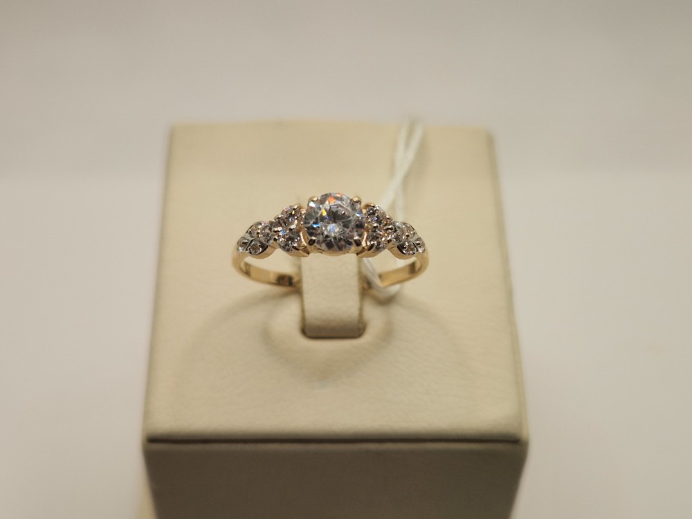 КОЛКМИ585 КОЛЬЦО С КАМНЯМИ (Au 585)