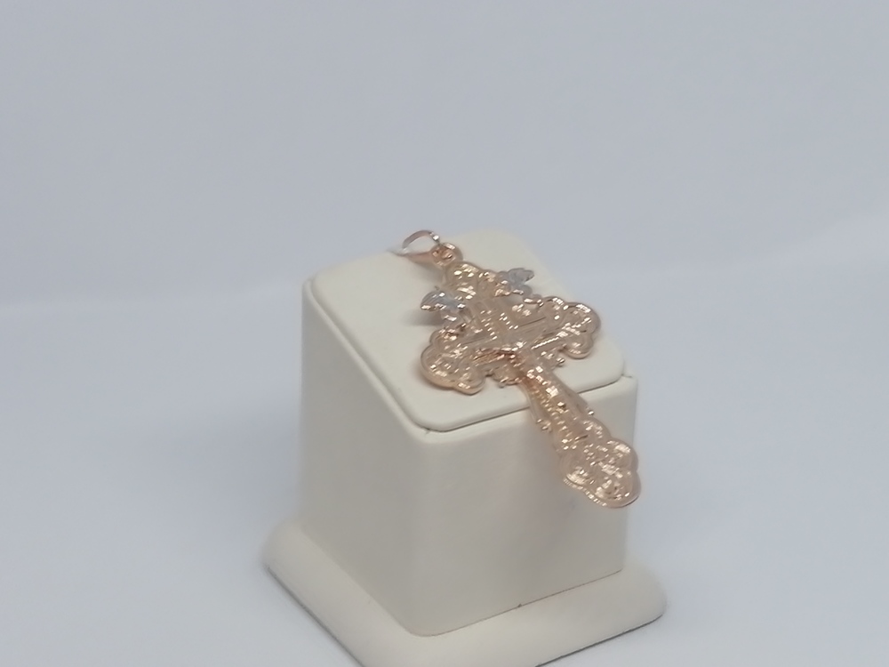 ПОДКБК585 ПОДВЕСКА КРЕСТ БЕЗ КАМНЯ (Au 585)