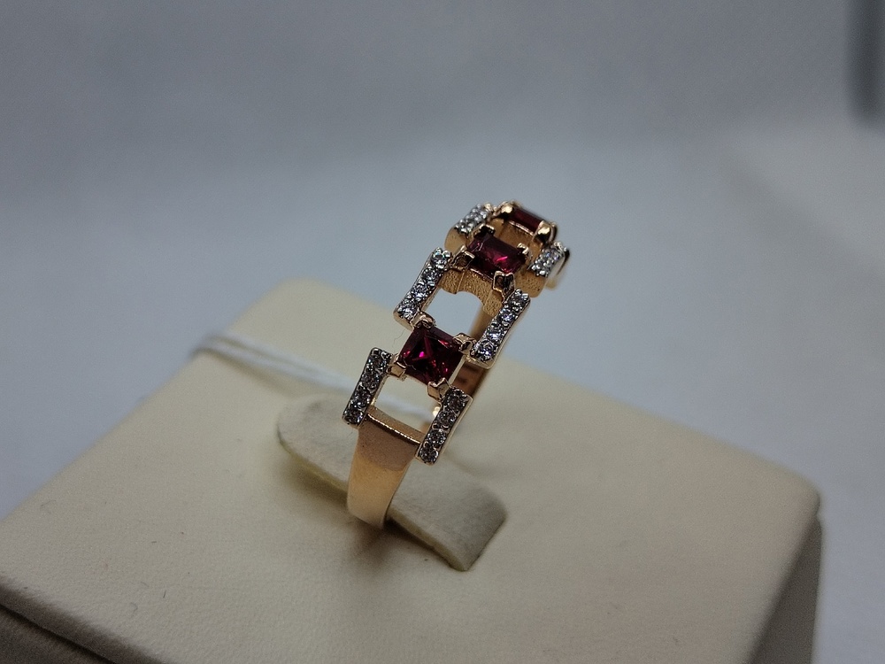 КОЛКМИ585 КОЛЬЦО С КАМНЯМИ (Au 585)