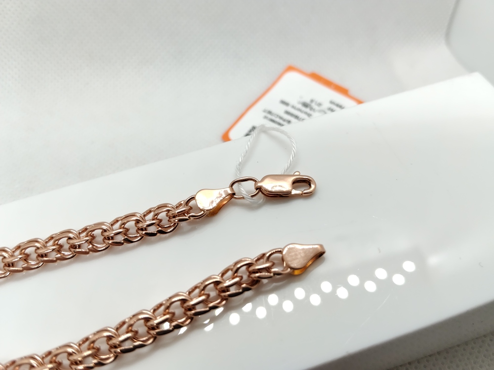 БЛБ585 БРАСЛЕТ ПОЛНОВЕСНЫЙ Бисмарк (Au 585)