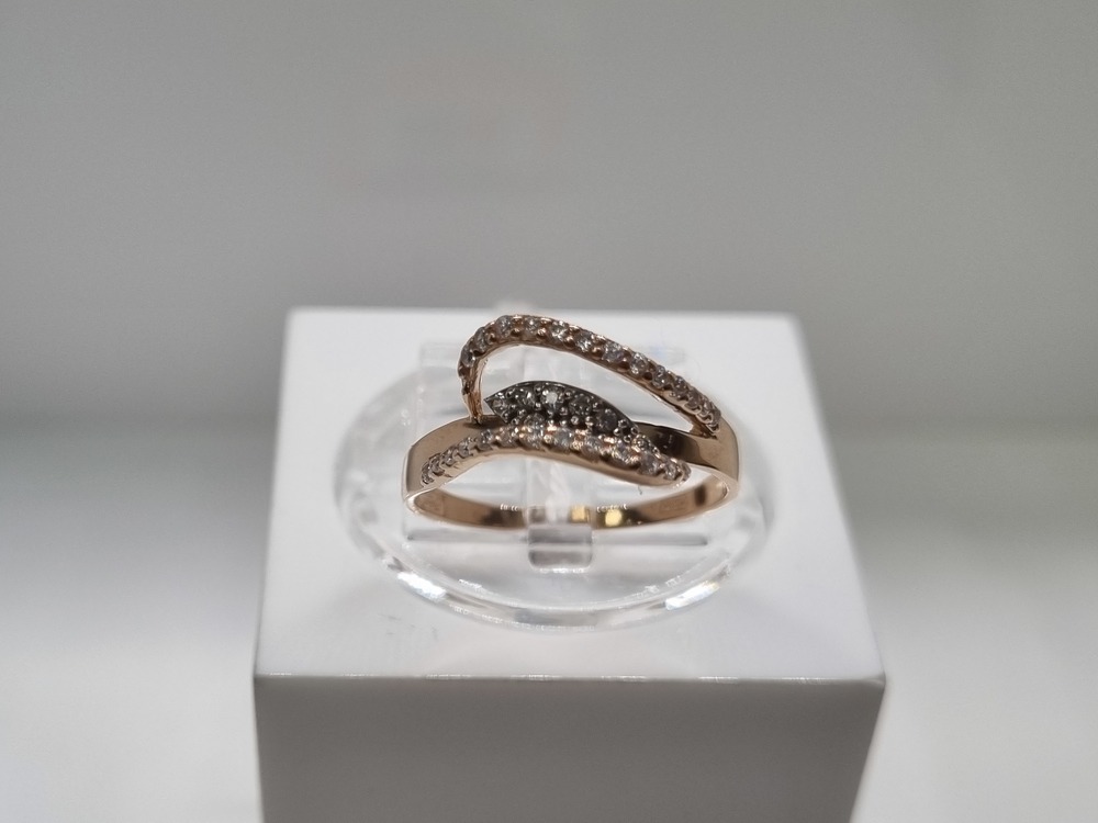 КОЛЬЦО С КАМНЯМИ (Au 585)