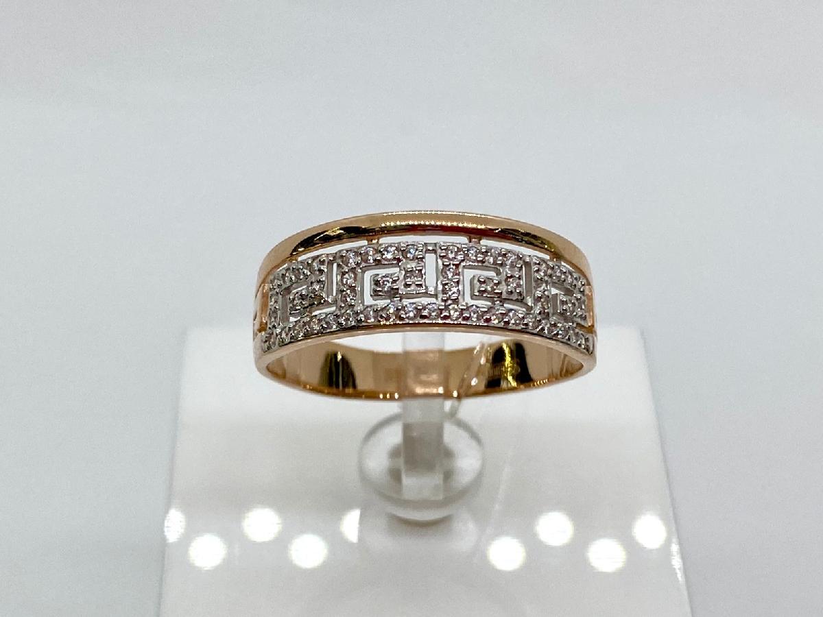 КОЛЬЦО С КАМНЯМИ (Au 585)