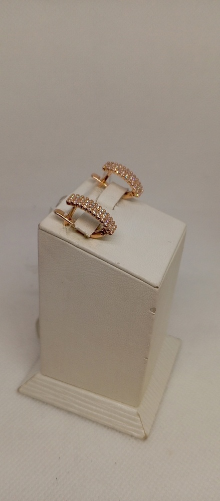 СКМИ585 СЕРЬГИ С КАМНЯМИ (Au 585)