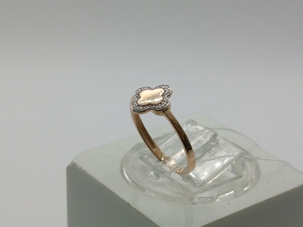 КОЛЬЦО С КАМНЯМИ (Au 585)